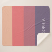 Farbige Streifen - Sherpadecke (Vorderseite (Horizontal))