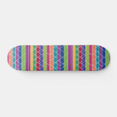 Farbige Streifen Skateboard (Horizontal)
