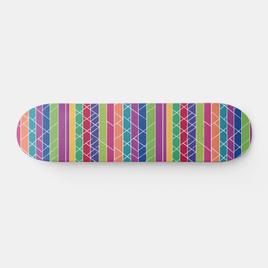 Farbige Streifen Skateboard (Horizontal)