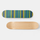 Farbige Streifen Skateboard (Horizontal)