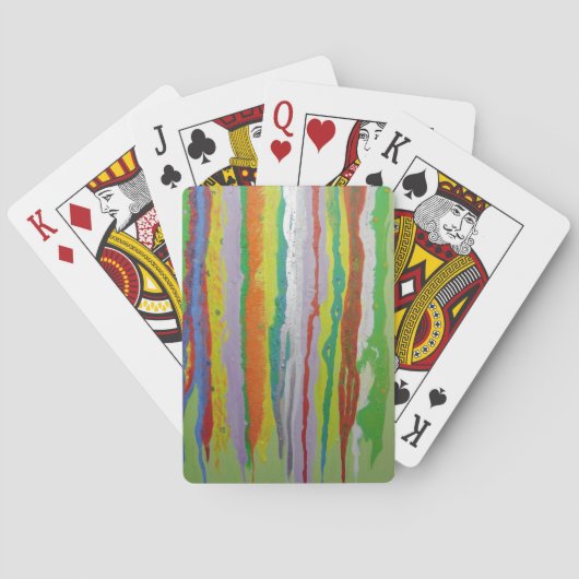Farbige Streifen Spielkarten (Rückseite)
