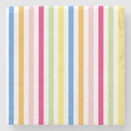 Farbige Streifen Steinuntersetzer