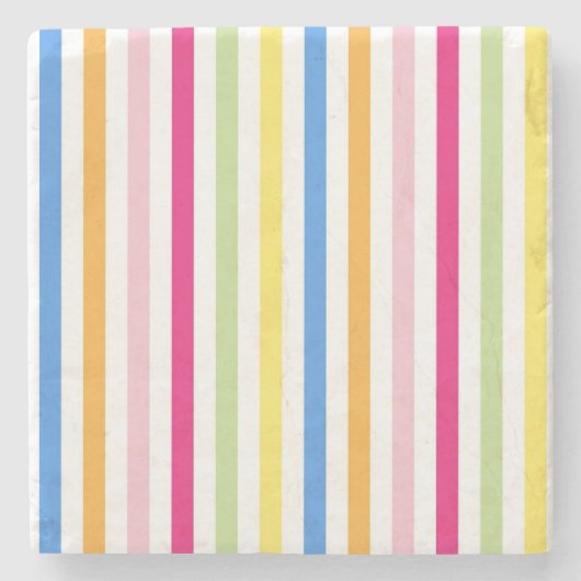 Farbige Streifen Steinuntersetzer (Vorderseite)