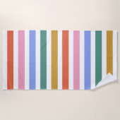 Farbige Streifen Strandtuch (Vorderseite)