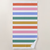 Farbige Streifen Strandtuch (Vorderseite)