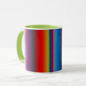 Farbige Streifen Tasse (Vorderseite Links)
