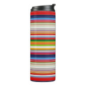 Farbige Streifen Thermosbecher (Nach links gedreht)