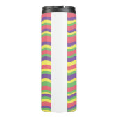 Farbige Streifen Thermosbecher (Rückseite)