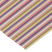 Farbige Streifen Tischdecke (Schrägansicht)