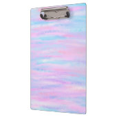 Farbige Streifen Türkis Pink Lila Klemmbrett (Links)