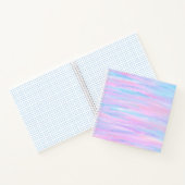 Farbige Streifen Türkis Pink Lila Notizblock (Innenseite)