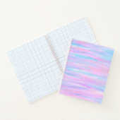 Farbige Streifen Türkis Pink Lila Notizblock (Innenseite)