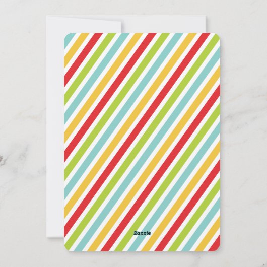 Farbige Streifen und Weihnachtsschmuck Weihnachten (Rückseite)