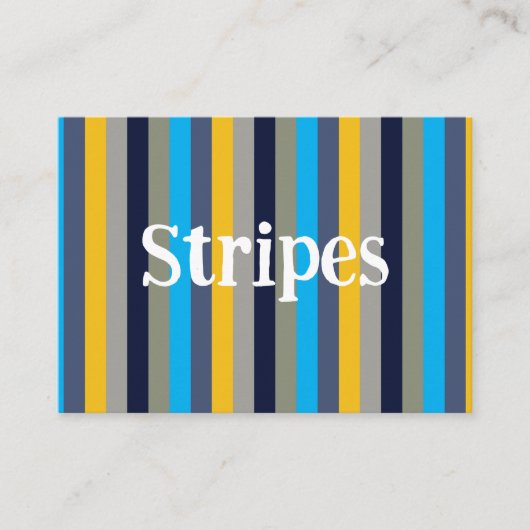 Farbige Streifen Visitenkarte (Vorderseite)