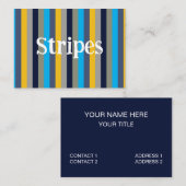 Farbige Streifen Visitenkarte (Vorne/Hinten)