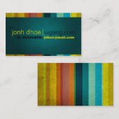 Farbige Streifen Visitenkarte (Vorne/Hinten)