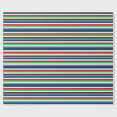 Farbige Streifen zum Geburtstag Geschenkpapier (Flach)