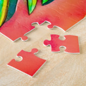 Farbige Strelitzie Puzzle (Seite)