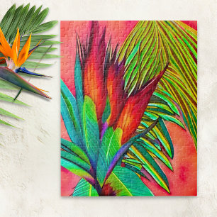 Farbige Strelitzie Puzzle