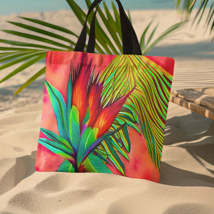 Farbige Strelitzie Tasche