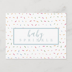 Farbige Streusel Baby Streusel Einladung