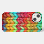 Farbige Stricker Garn iPhone Hülle (Rückseite (Horizontal))