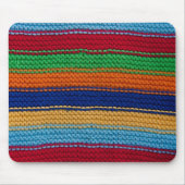 Farbige Strickstreifen Mousepad (Vorne)