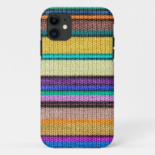 Farbige Strickstreifen nahtlos Muster 1 Case-Mate iPhone Hülle