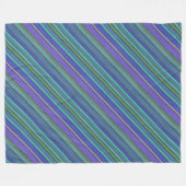 Farbige Strickstreifen nahtlos Muster 2 Fleecedecke (Vorderseite (Horizontal))