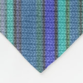 Farbige Strickstreifen nahtlos Muster 2 Fleecedecke (Ecke)