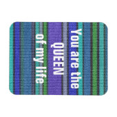Farbige Strickstreifen nahtlos Muster 2 Magnet (Horizontal)