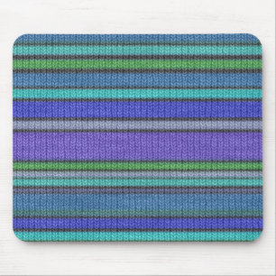 Farbige Strickstreifen nahtlos Muster 2 Mousepad