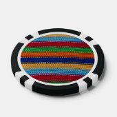 Farbige Strickstreifen Pokerchips (Einzeln)