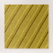 Farbige Stricktextilien, gelbe Textur. Puzzle (Horizontal)