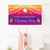 Farbige String Lights Weihnachtsball Willkommen Banner (Insitu)