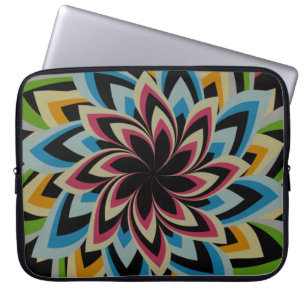 FARBIGE STRUDELBLUMEN LAPTOPSCHUTZHÜLLE