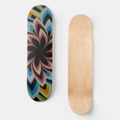 FARBIGE STRUDELBLUMEN SKATEBOARD (Vorderseite)