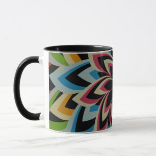 FARBIGE STRUDELBLUMEN TASSE