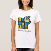 Farbige Sudoku Puzzle Illustration T Shirt (Vorderseite)
