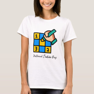 Farbige Sudoku Puzzle Illustration T Shirt