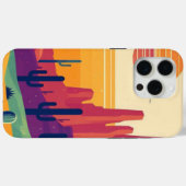 Farbige südwestliche Wüstenkunst Case-Mate iPhone Hülle (Rückseite (Horizontal))