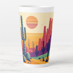 Farbige südwestliche Wüstenkunst Milchtasse