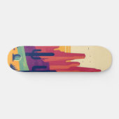 Farbige südwestliche Wüstenkunst Skateboard (Horizontal)