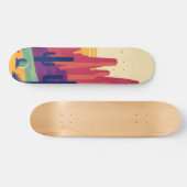 Farbige südwestliche Wüstenkunst Skateboard (Horizontal)