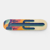 Farbige südwestliche Wüstenkunst Skateboard (Horizontal)