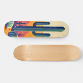 Farbige südwestliche Wüstenkunst Skateboard (Horizontal)