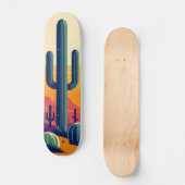 Farbige südwestliche Wüstenkunst Skateboard (Vorderseite)