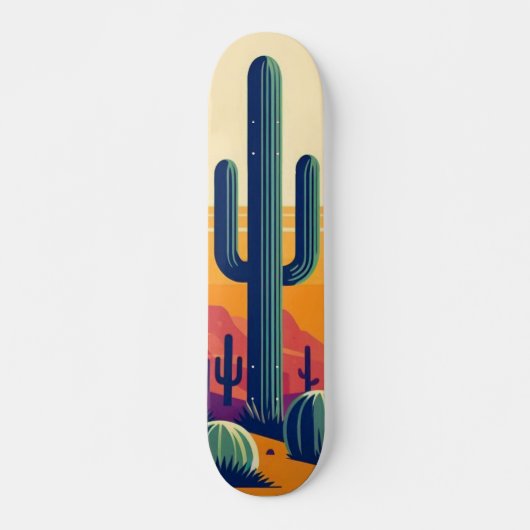 Farbige südwestliche Wüstenkunst Skateboard (Vorne)
