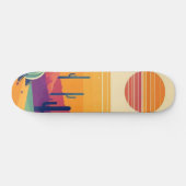 Farbige südwestliche Wüstenkunst Skateboard (Horizontal)
