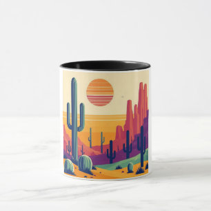 Farbige südwestliche Wüstenkunst Tasse
